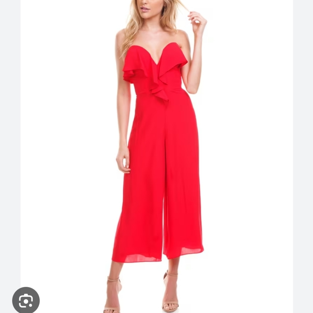 Amanda uprichard matisse Strapless jumpsuit